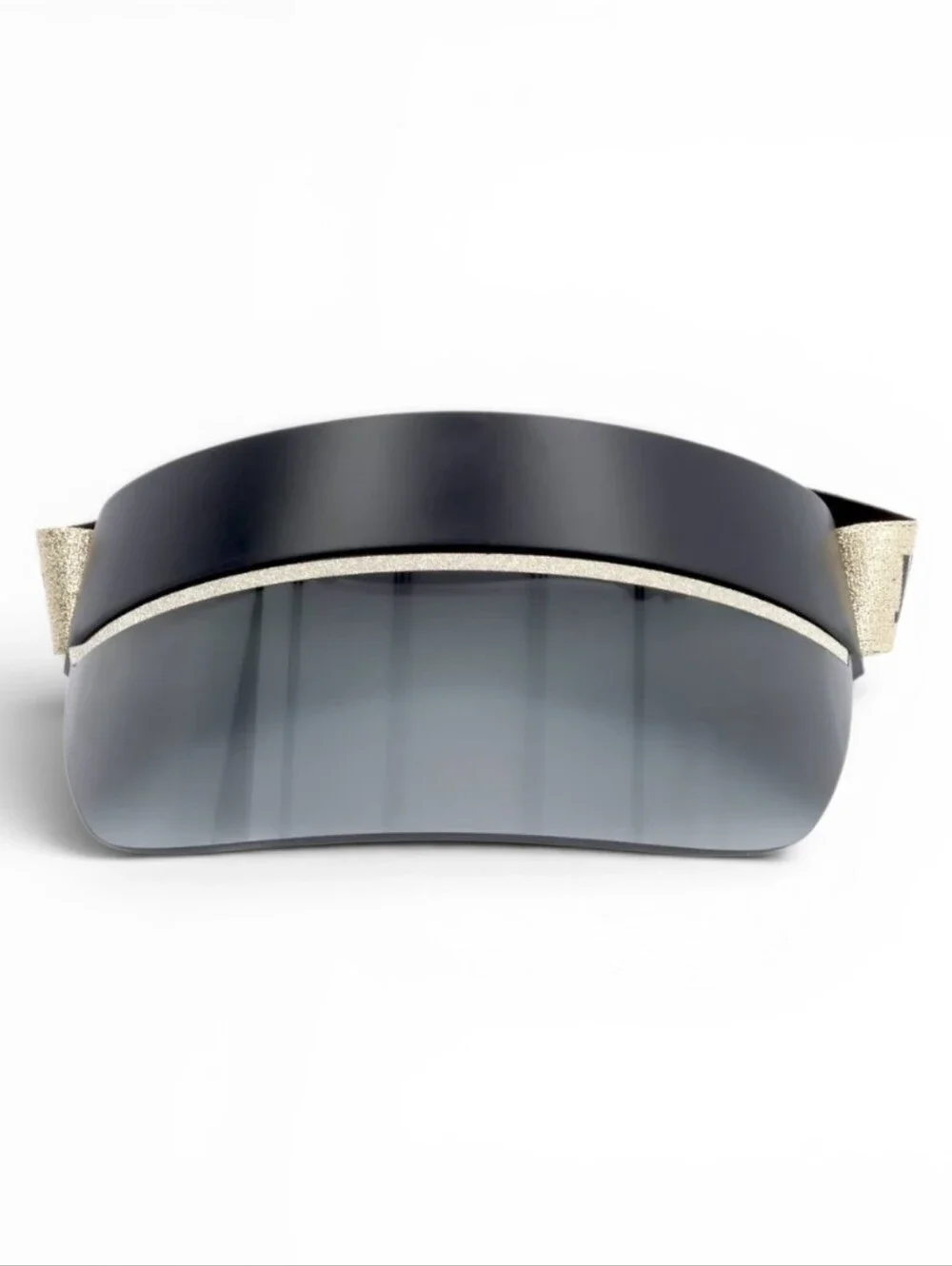 Jimmy Choo Logo-print visor hat Black Gold